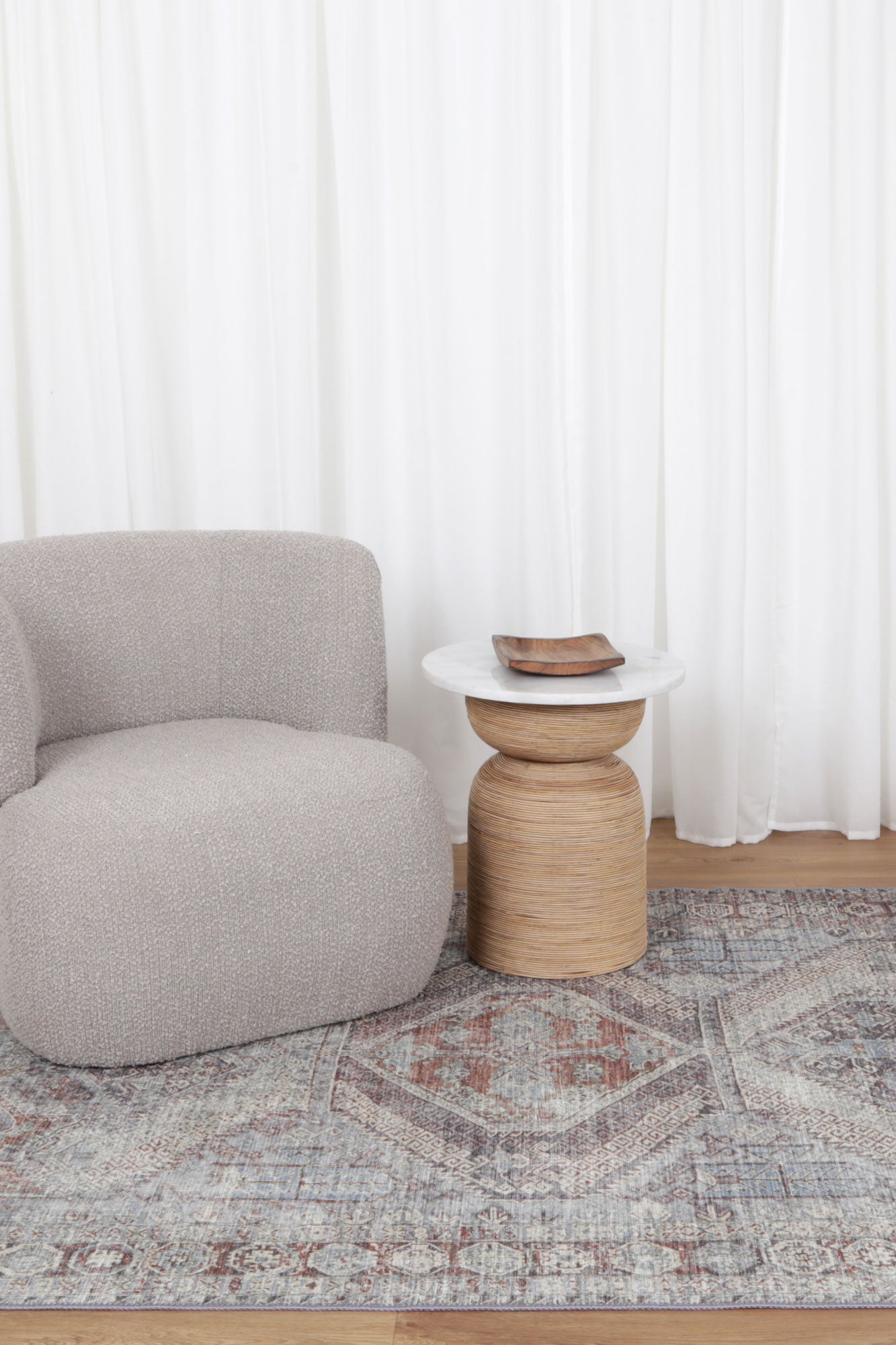 Le Grand Louvre Blue Washable Rug - VITAL 0005-00