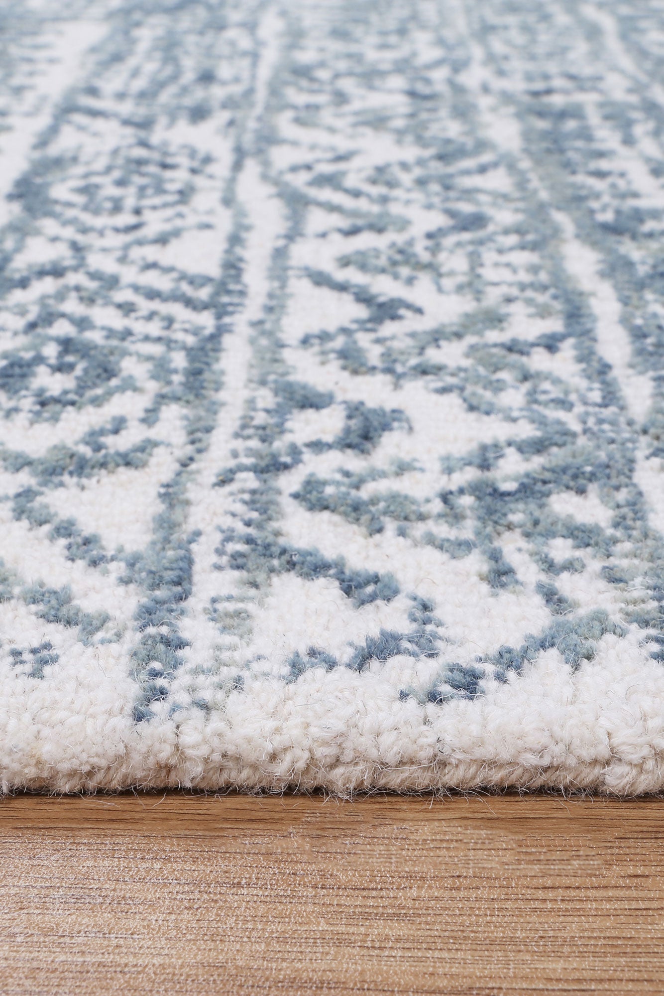 Posy Inca 01A in Blue Wool Rug