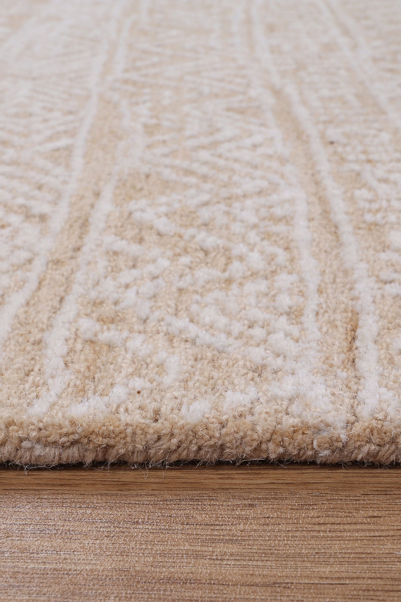Posy Inca 01C in Beige Wool Rug