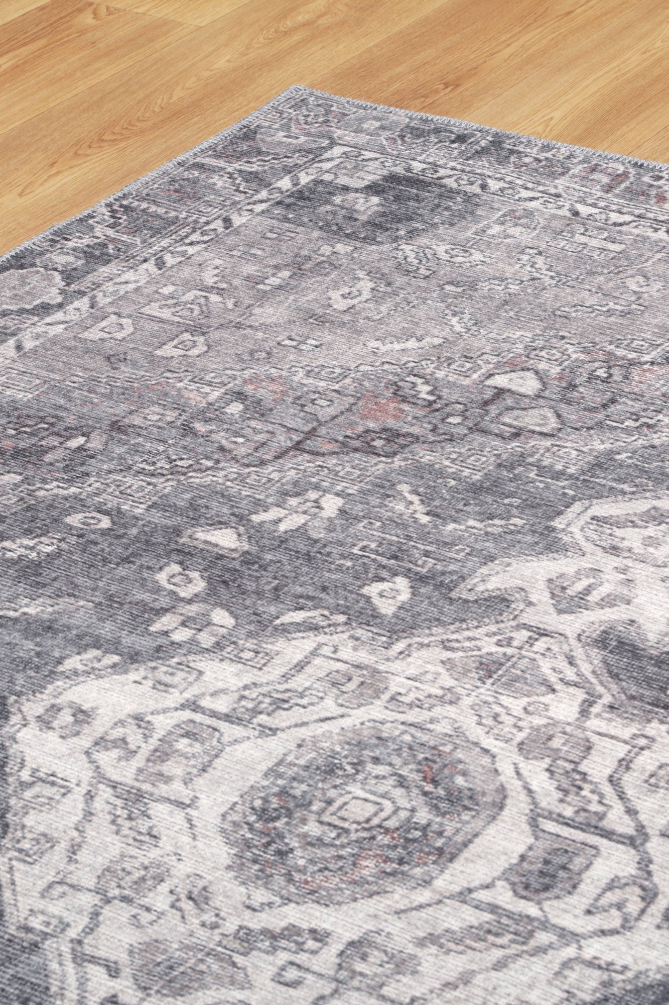 Polar Grey Machine Washable Rug