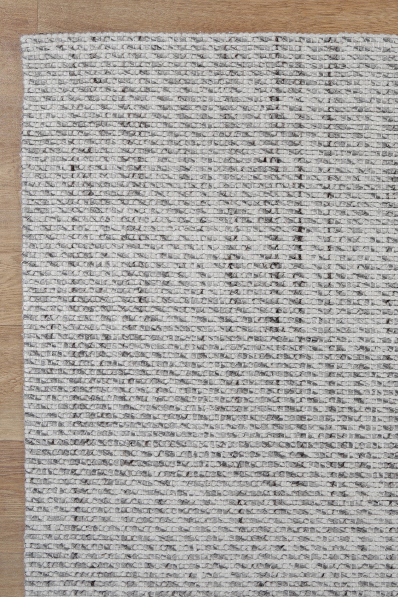 Ridges in Ivory Wool Rug