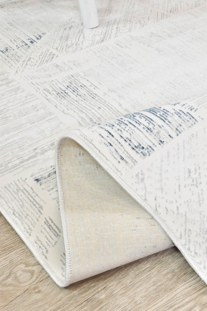 Eden Silky Sheen Soft & Elegant in Blue & Grey Rug