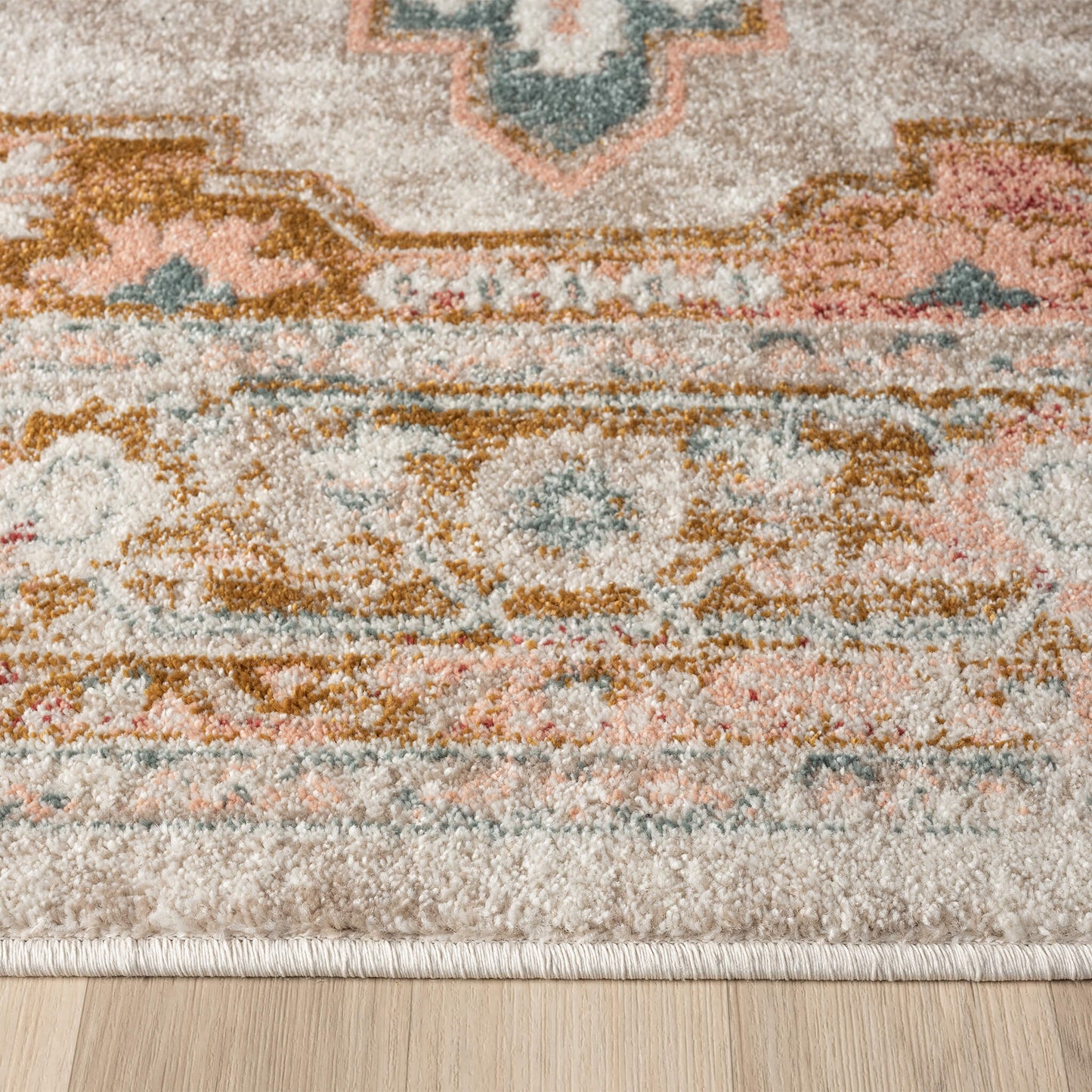 Adore Sand in Multicoloured : Runner Rug