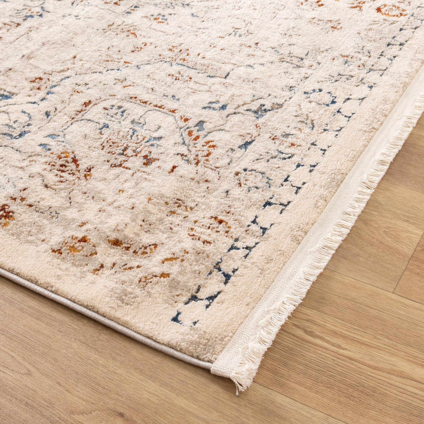 Eden Vintage Rug In Beige & Multi