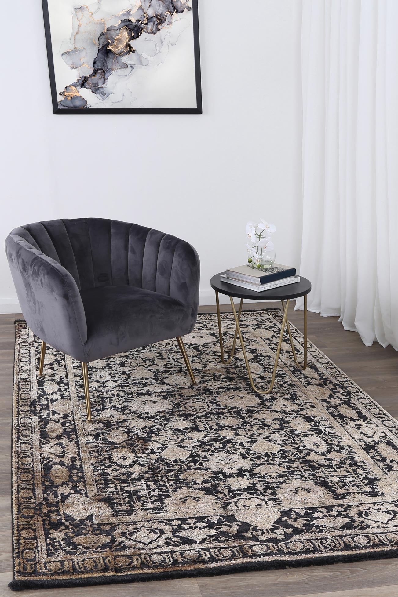 Brooklyn Vintage Oriental In Gold Rug