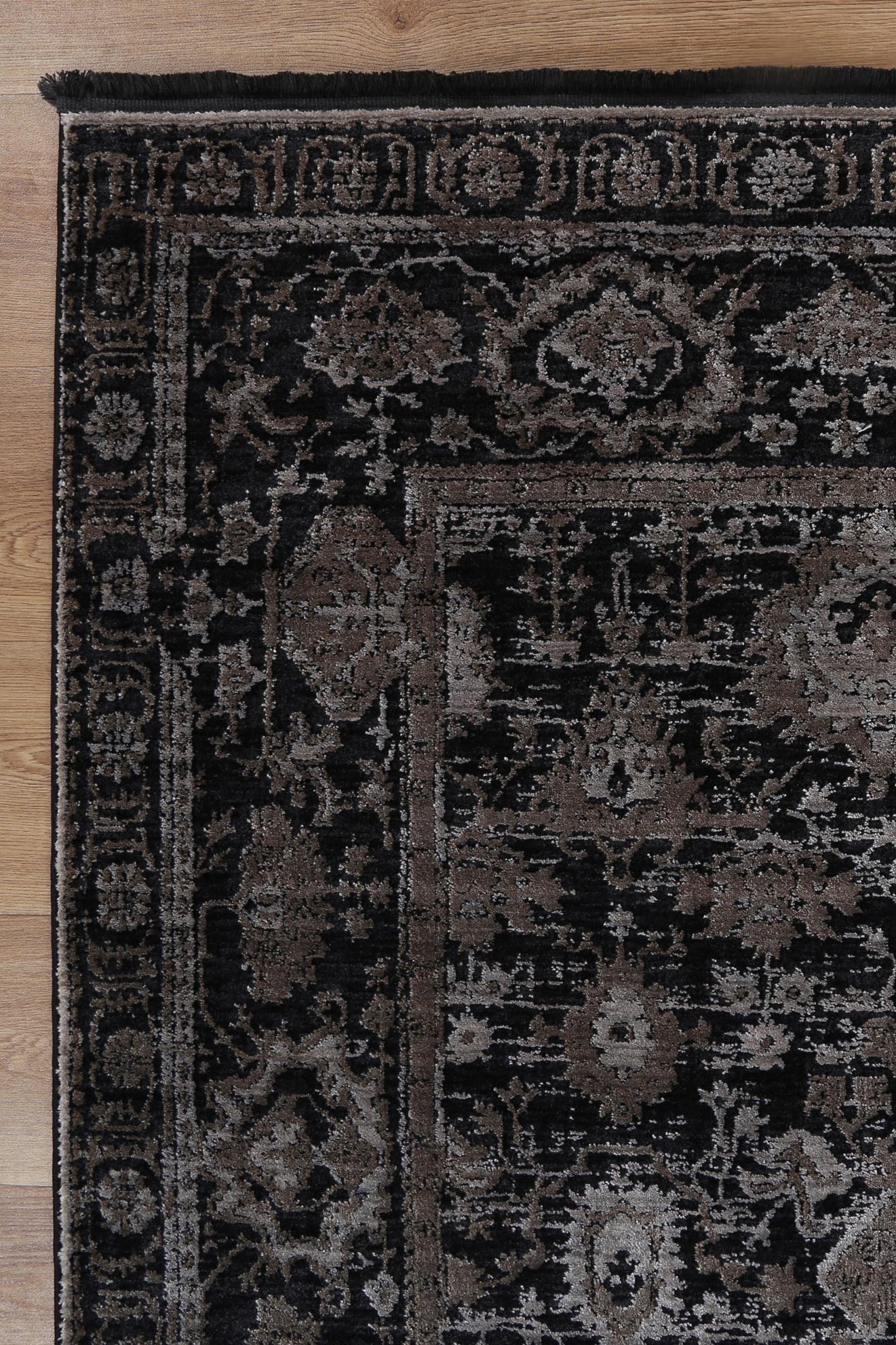 Brooklyn Vintage Oriental In Pewter Rug