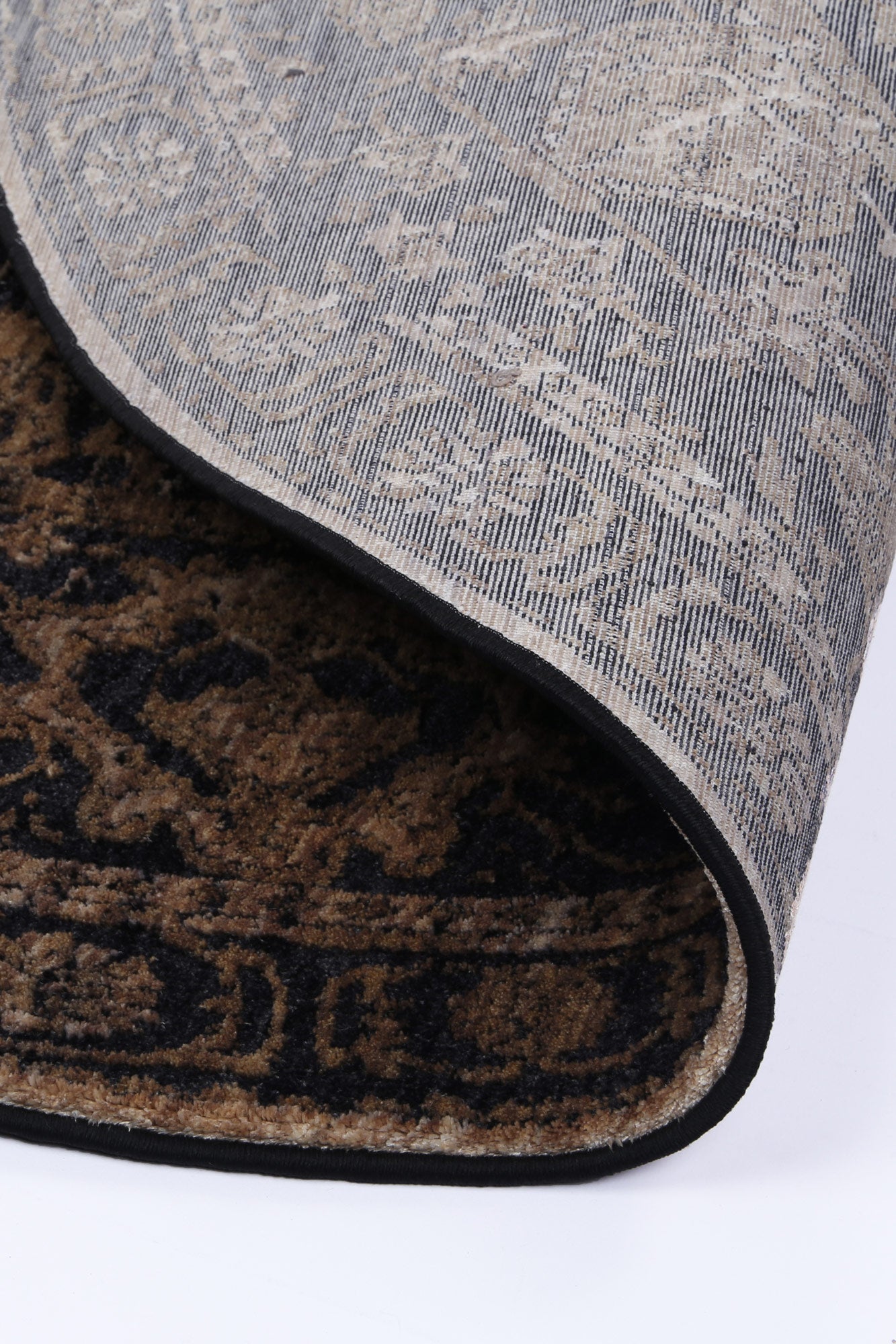 Brooklyn Vintage Oriental In Gold Round Rug