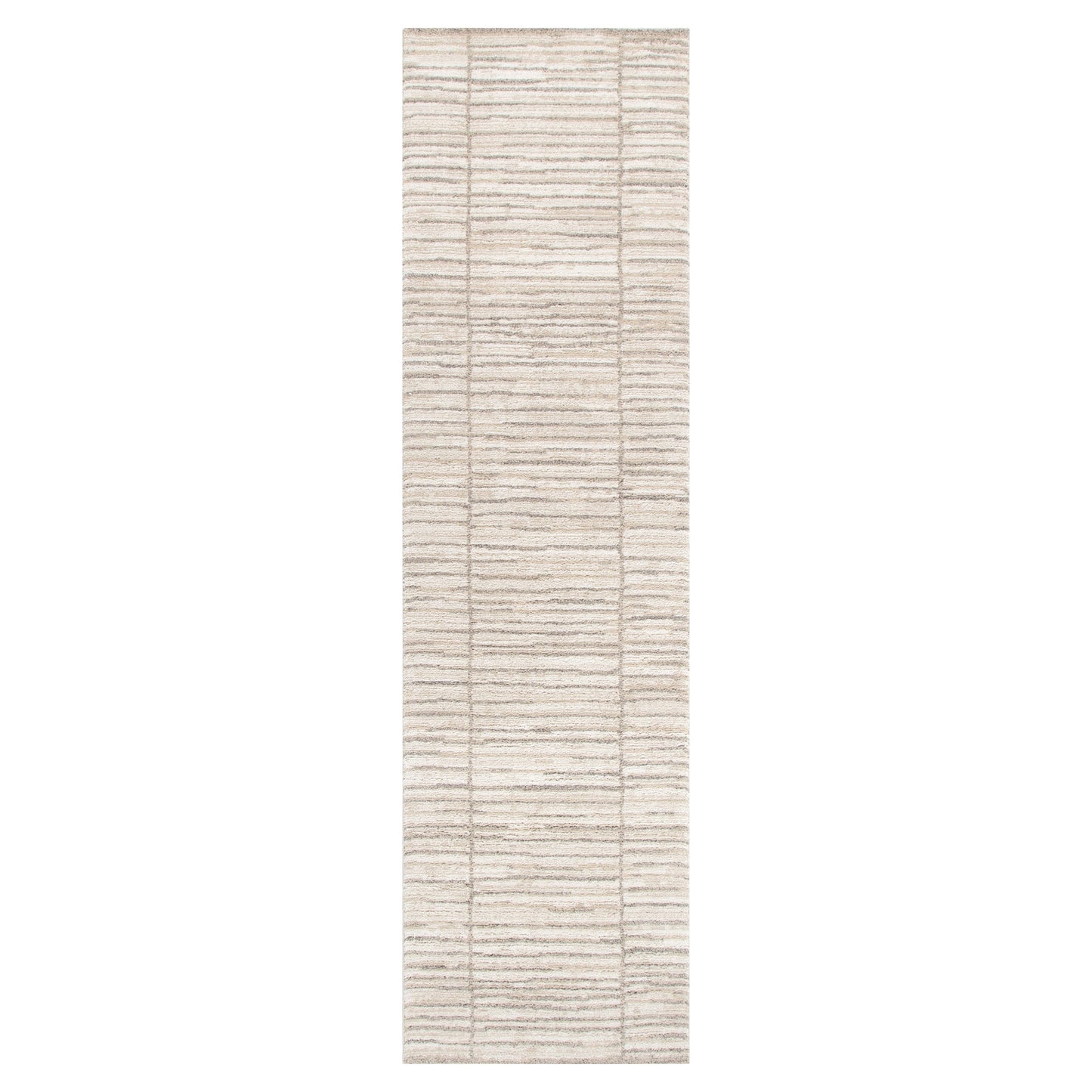 Clara Distressed Thick Lines Beige Grey Rug