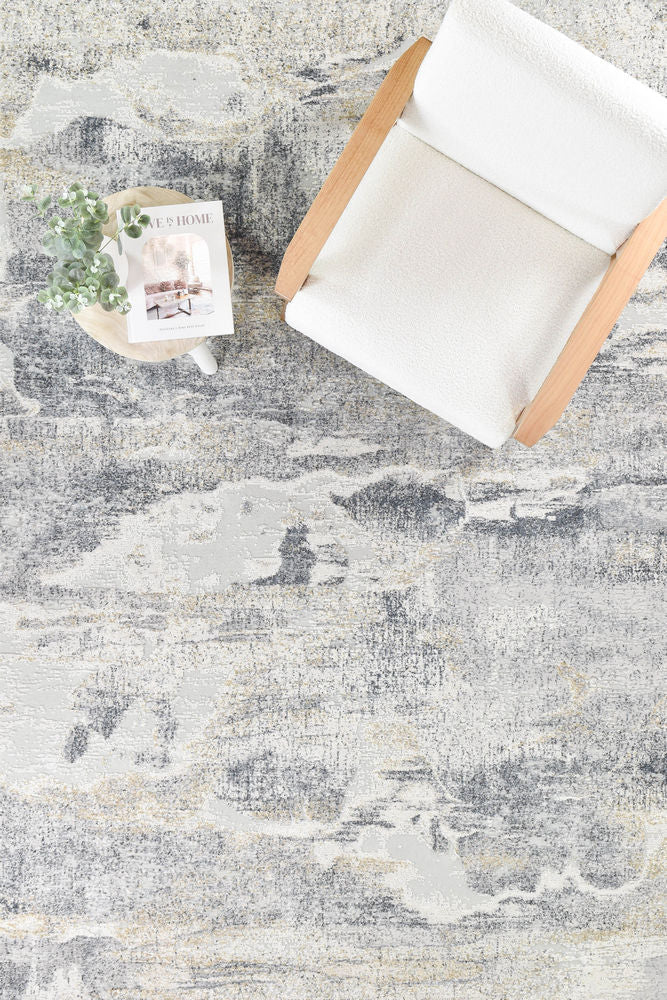 Imperial Modern Luxurious Textured & Lustrous in Light Grey Rug