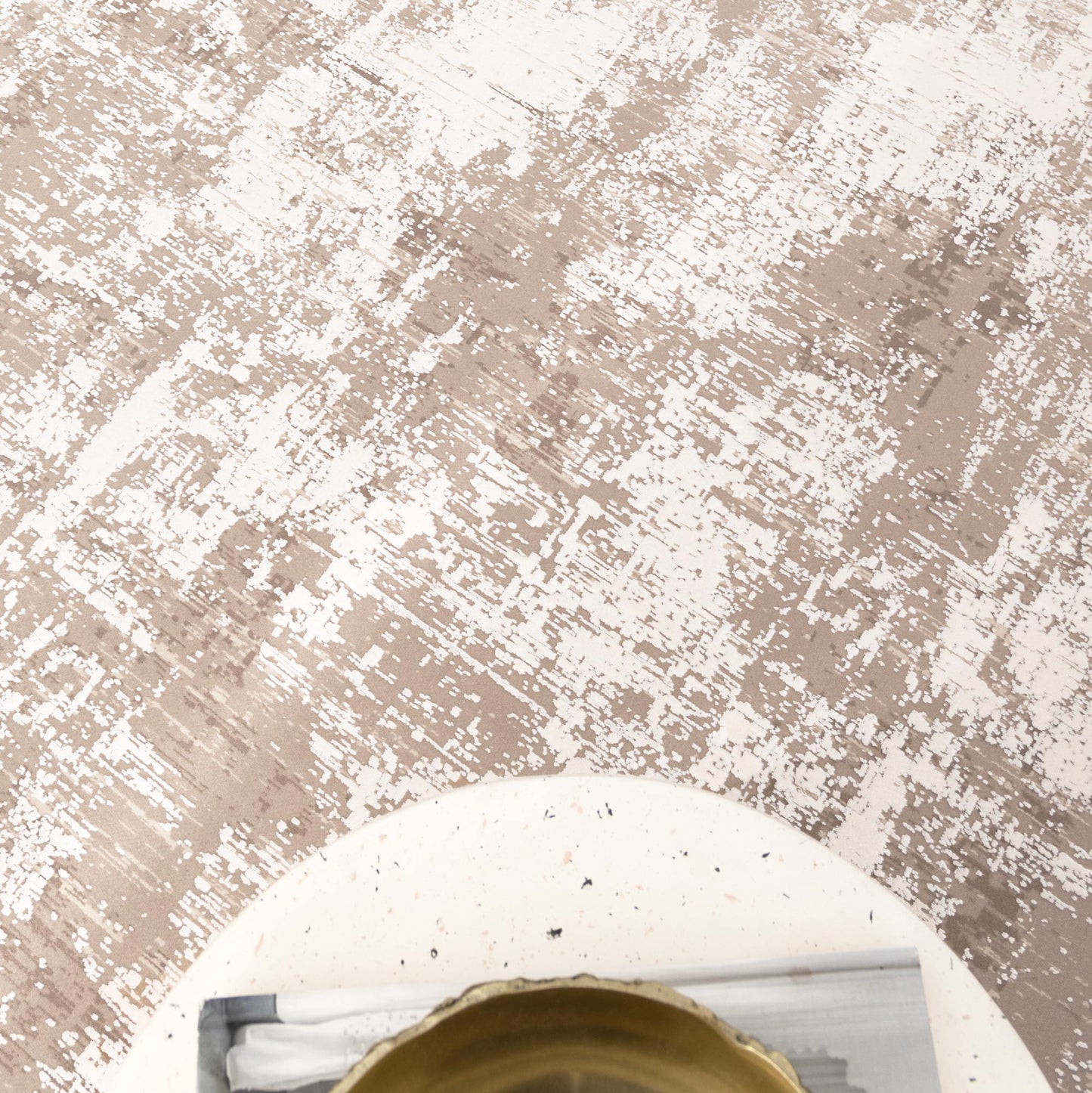 Chateau Distressed Beige and White Rug