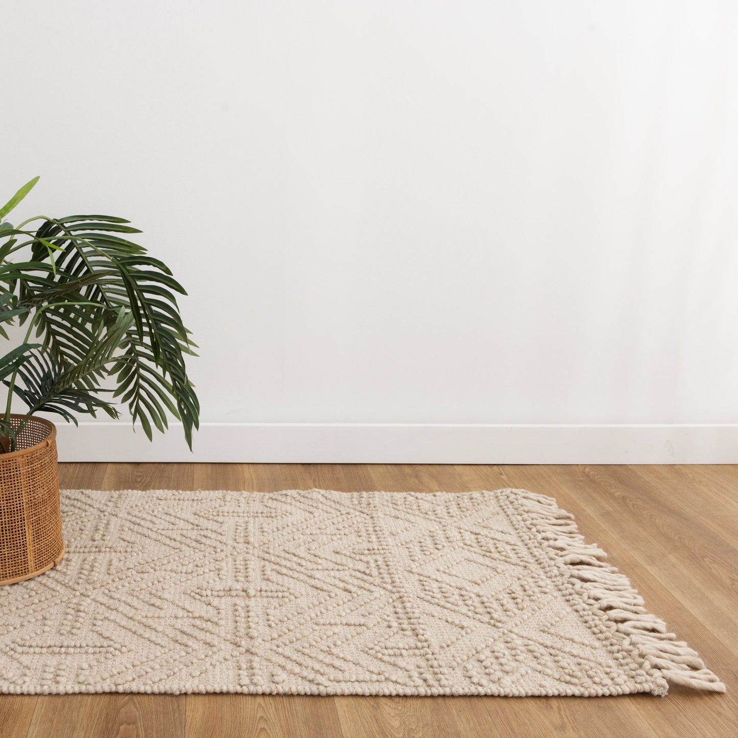 Diego Tribal Brown Wool Rug