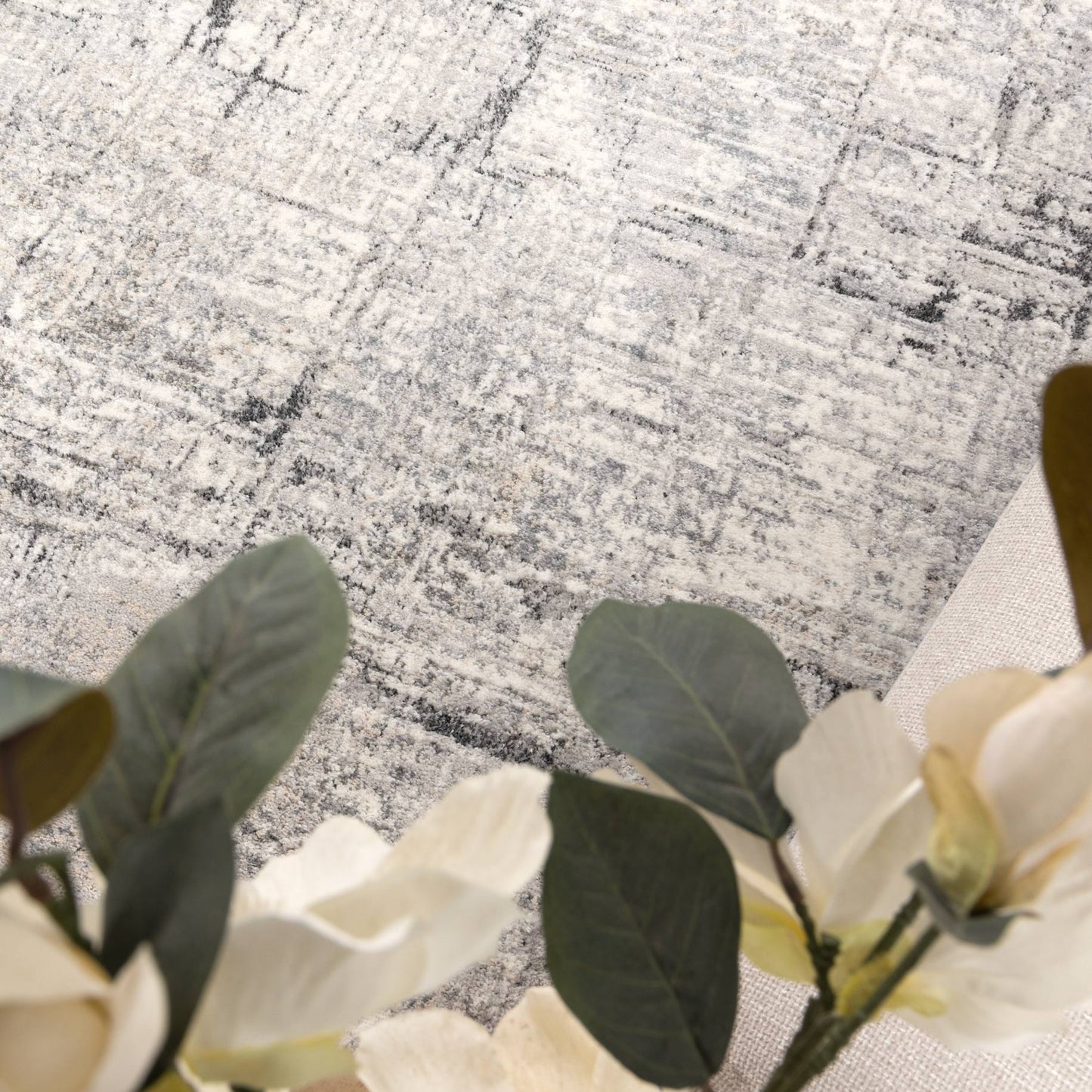 Dorado Distressed Lines In Grey Rug