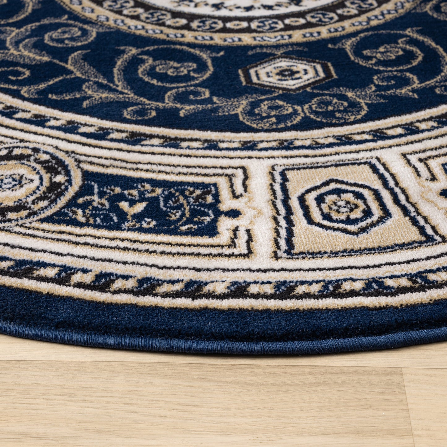 Estate in Navy : Round Rug