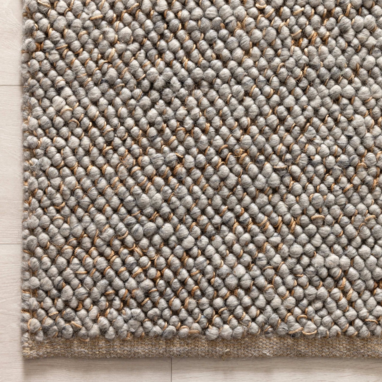 Eco Weave Jute and Wool In Grey Rug