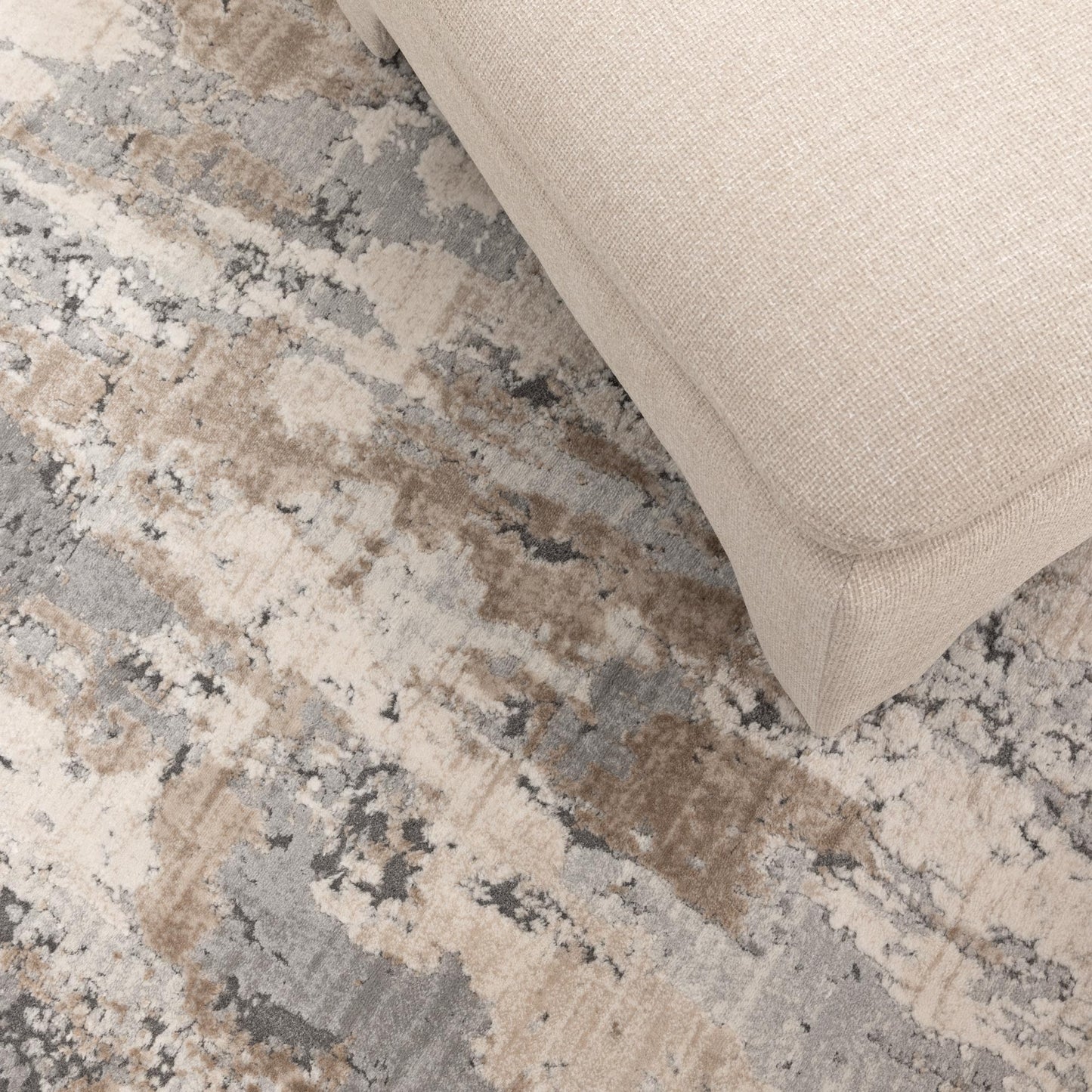 Maya Watercolour Astract In Beige Rug