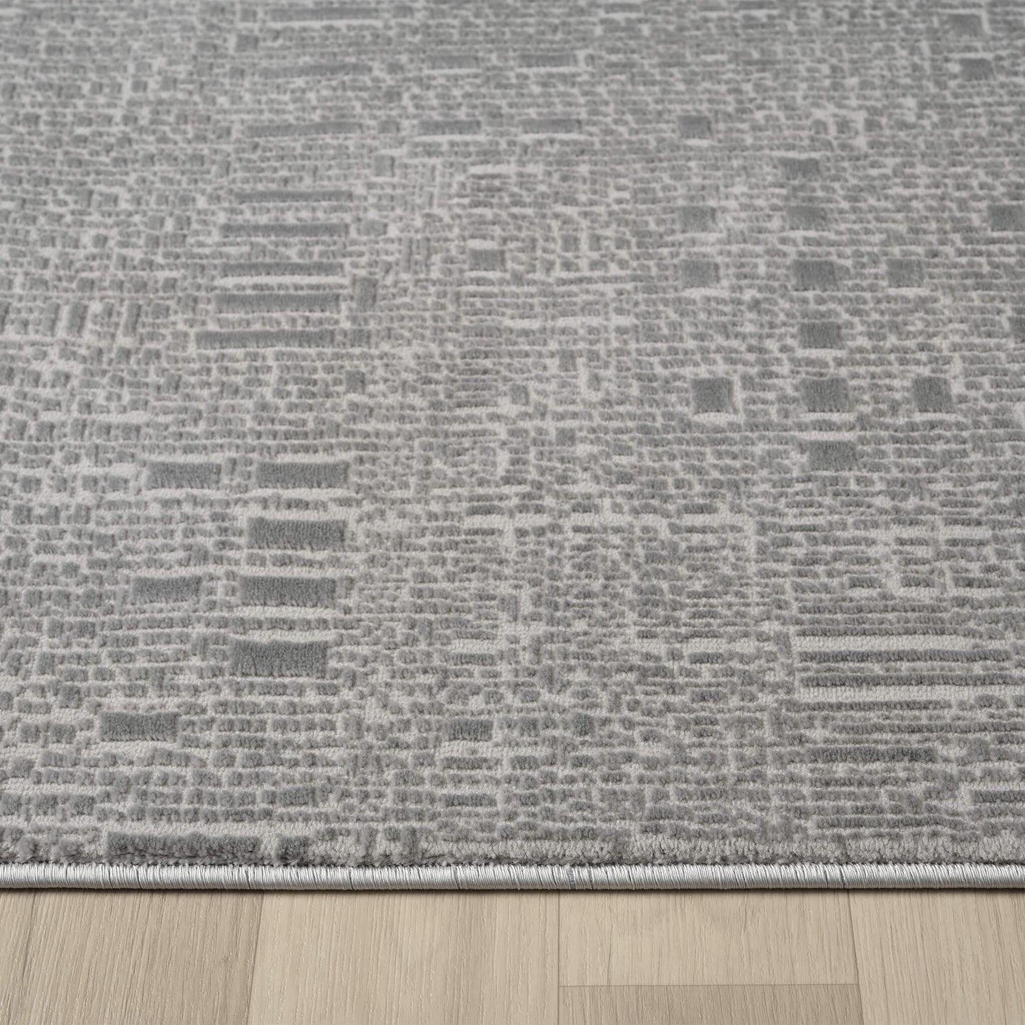 Noble Slate in Grey Color : Runner Rug