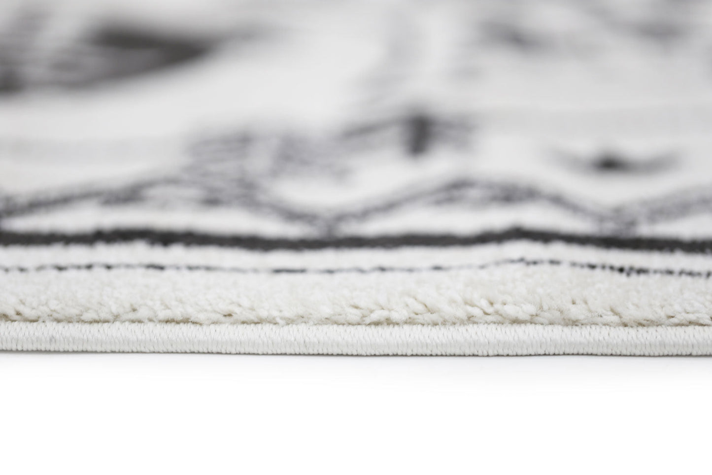 Piccolo Kids Camping Adventure Kids in Black and White Rug