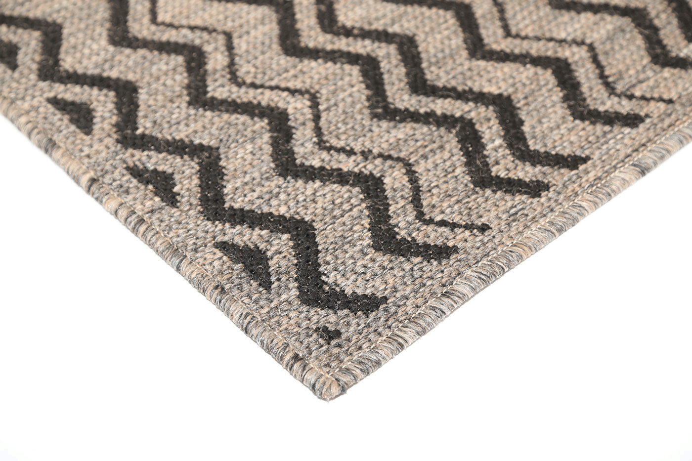Sisalo Geometric in Brown Beige and Black Rug
