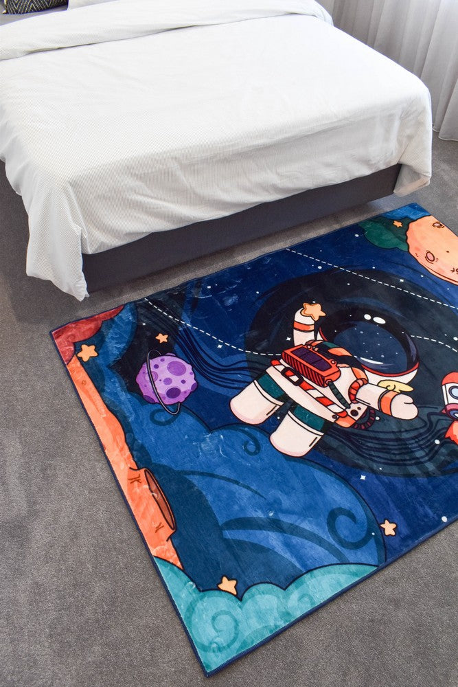 Space Explorer Machine Washable Kids Mat