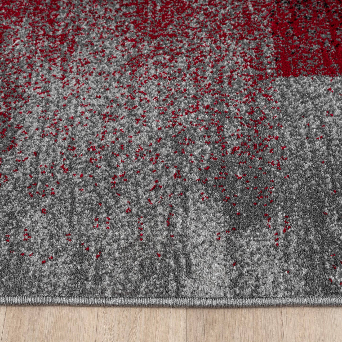 Slate in Red Colour : Runner Rug