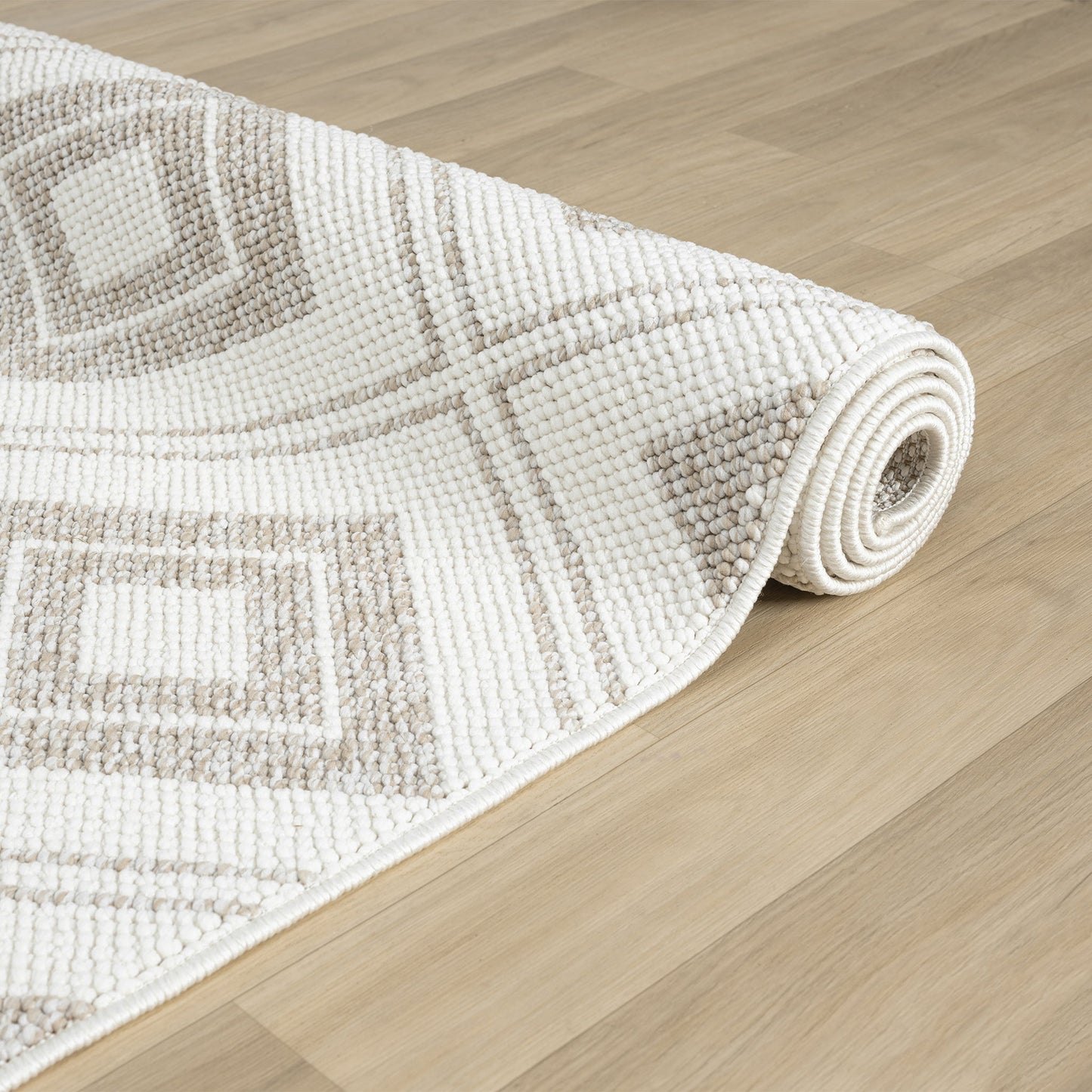 Solace Pebble in Cream : Runner Rug