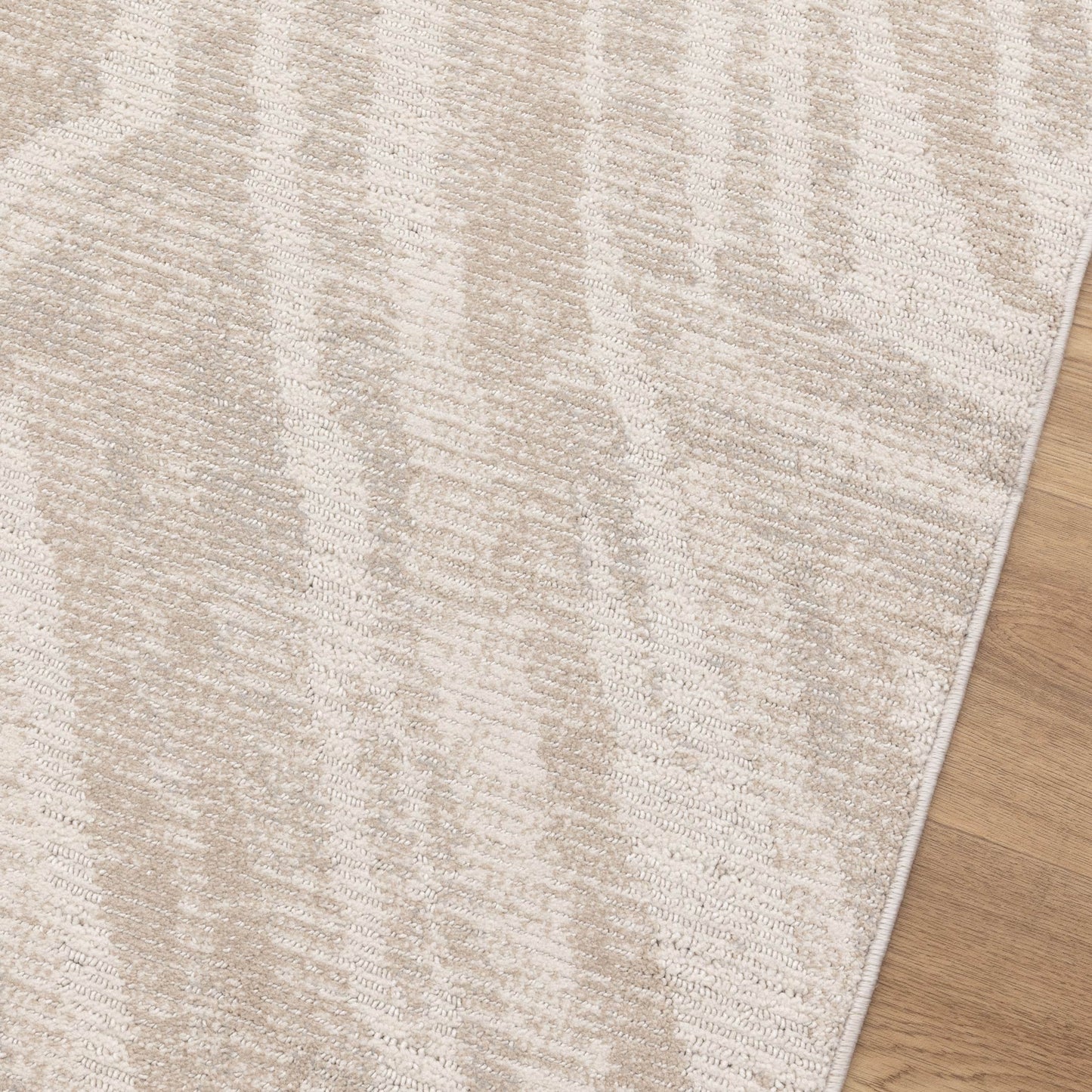 Toscana Geo Lines In Beige Cream Rug