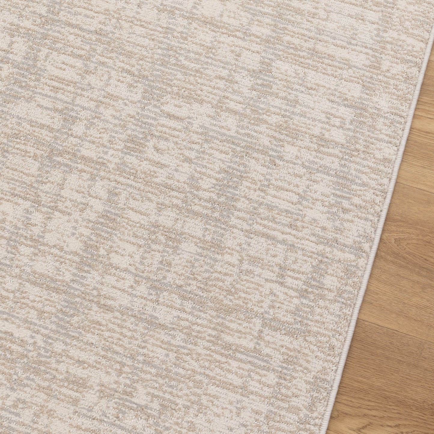 Toscana Distressed Lines In Grey Beige Rug