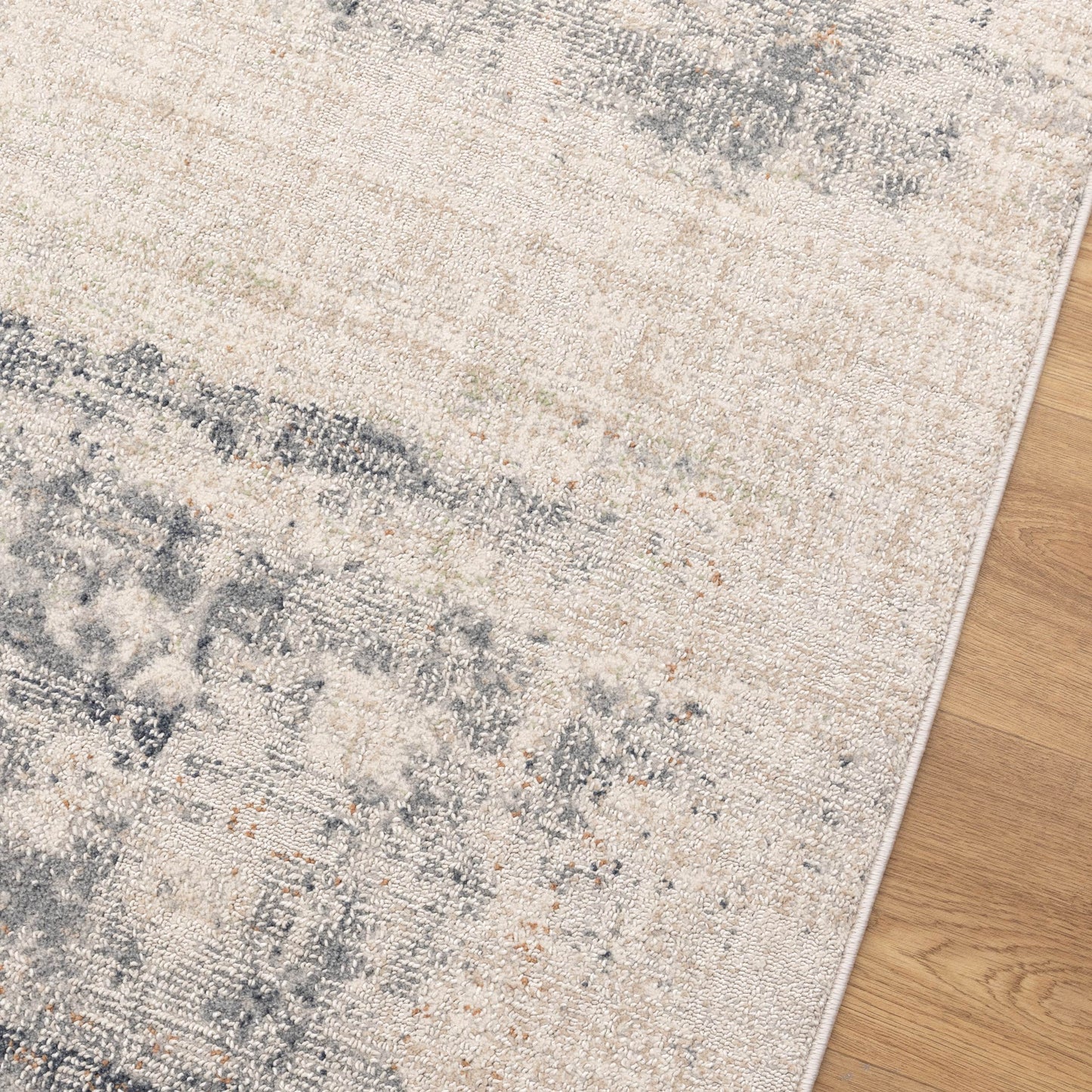 Toscana Distressed Splash In Beige Blue Rug