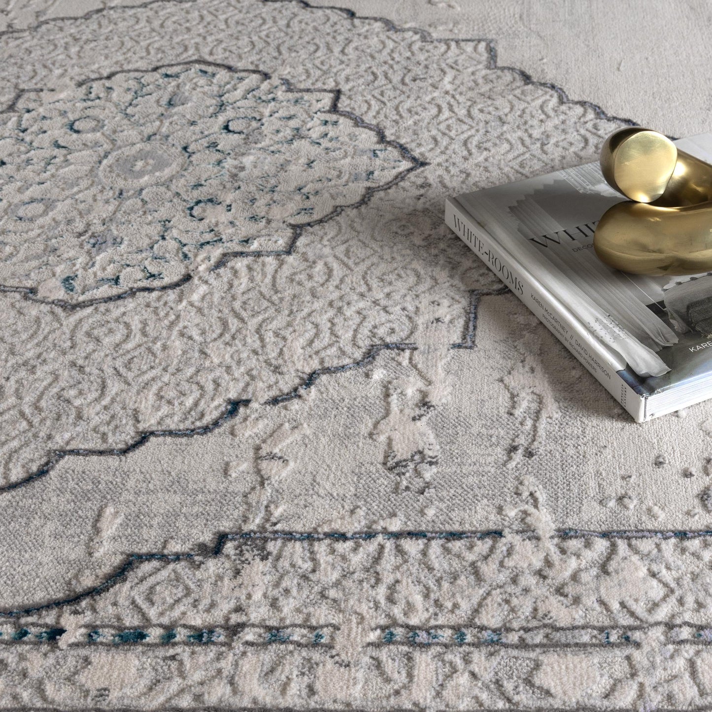 Vestige Oriental In Grey Blue Rug