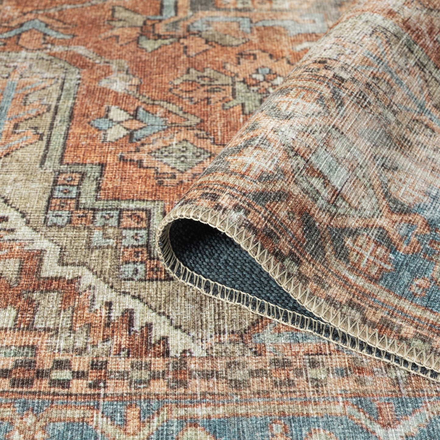 Vintage Terra in Multi Colour : Runner Rug