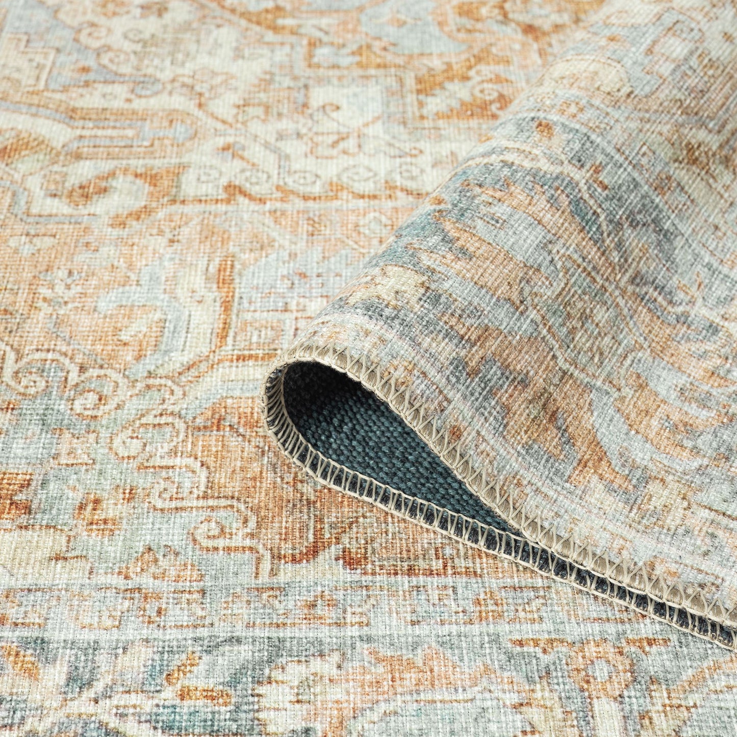 Vintage Coral in Multi Colour Rug