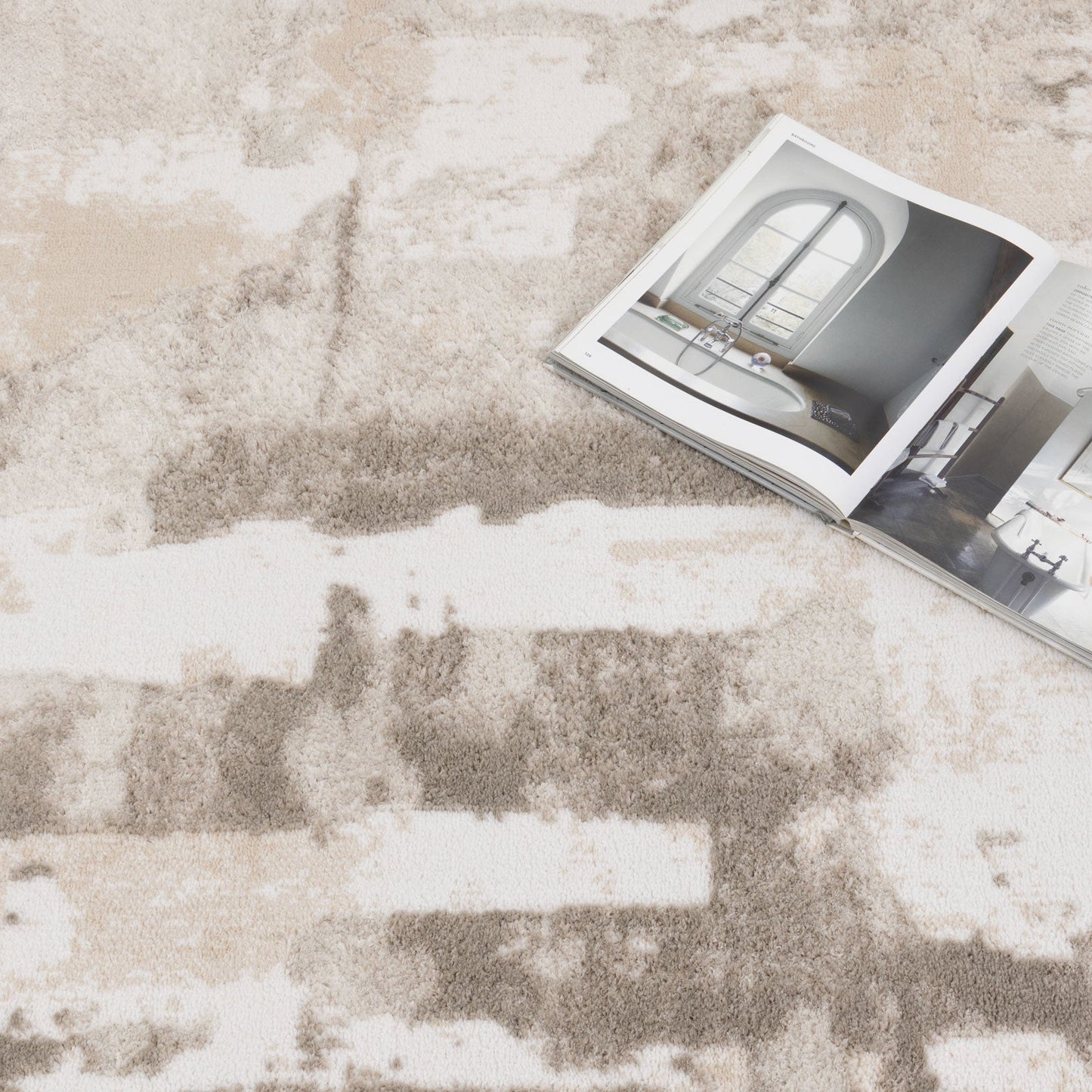 Wellington Abstract Wash Beige Rug