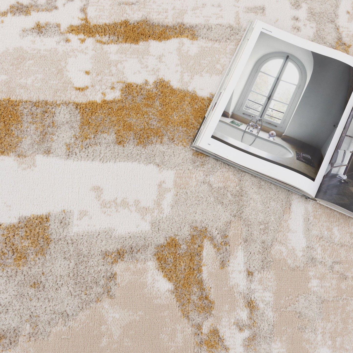 Wellington Abstract Wash Gold Rug