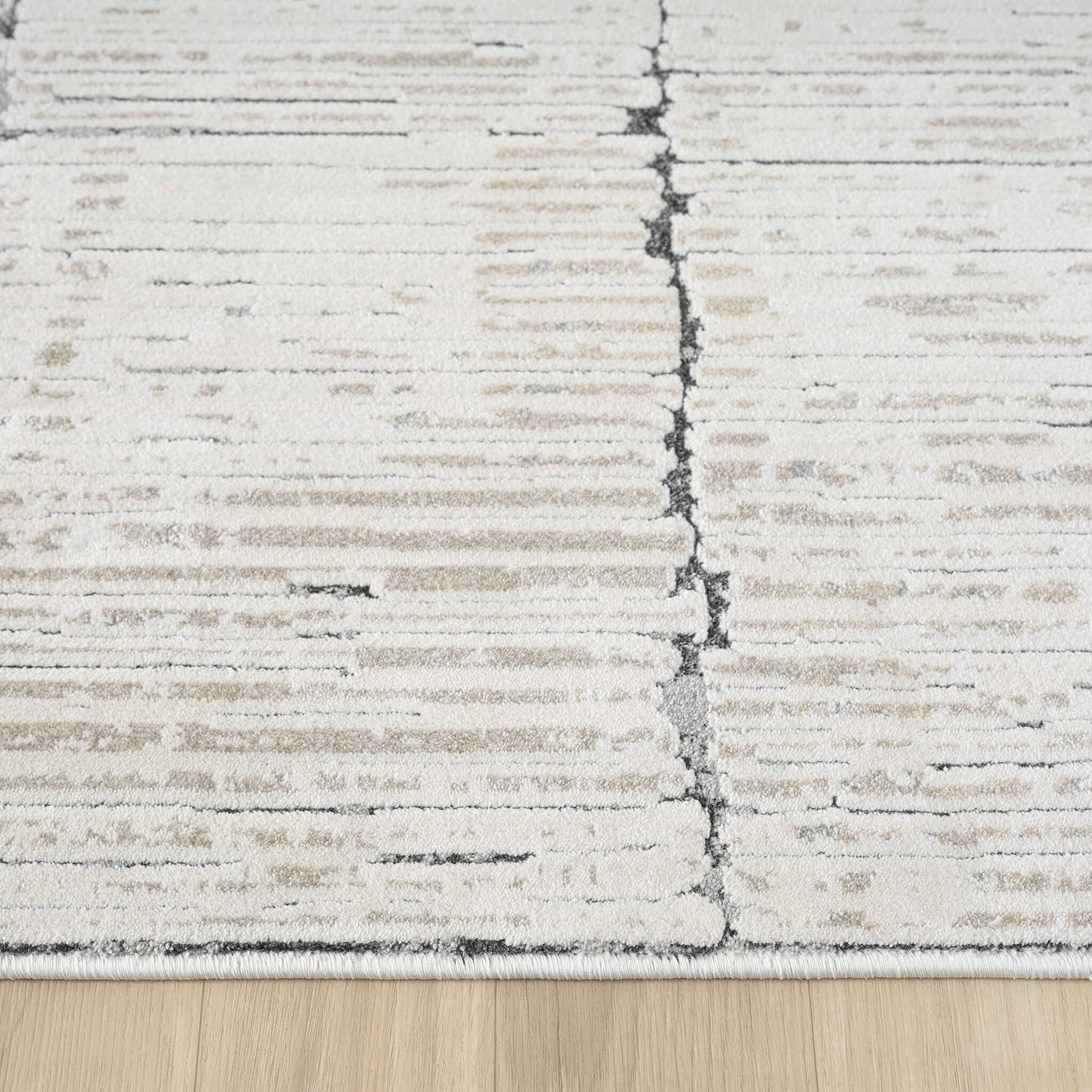 Weston Stone in Cream Colour : Runner Rug