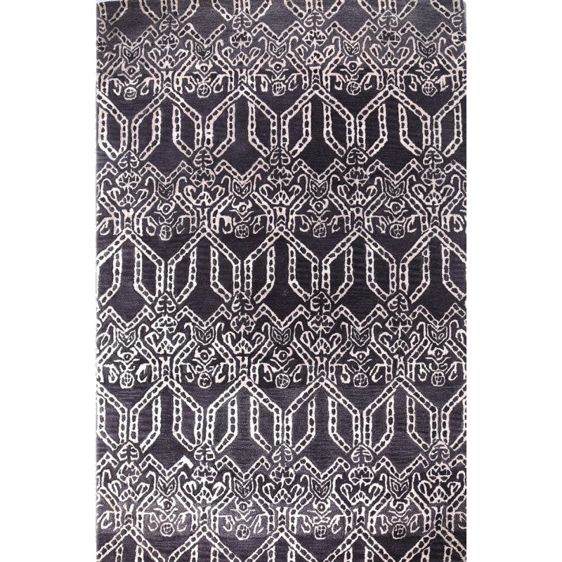 Artisan Opulence Accent Charcoal in Black Rug