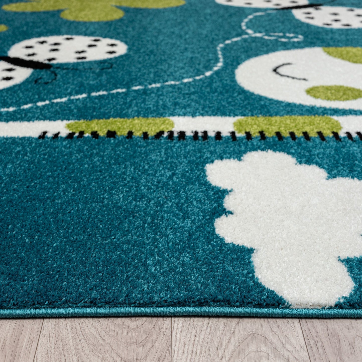 Kidsville 572 in Blue Rug