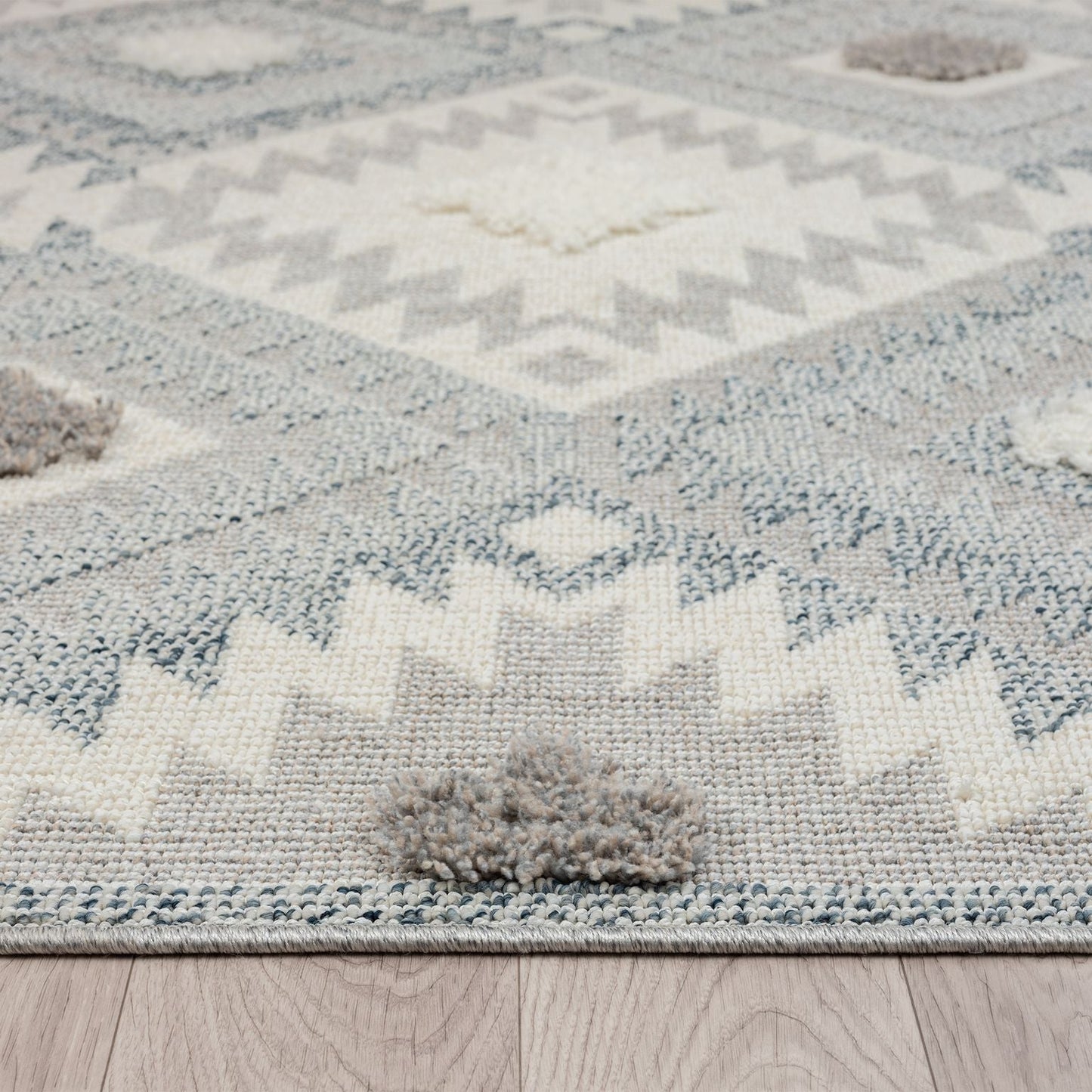 Cottage 543 Pebble in Grey & Cream Rug