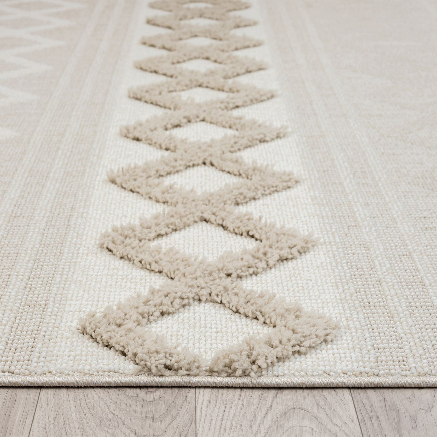 Cottage 542 Fawn in Cream Runner Rug