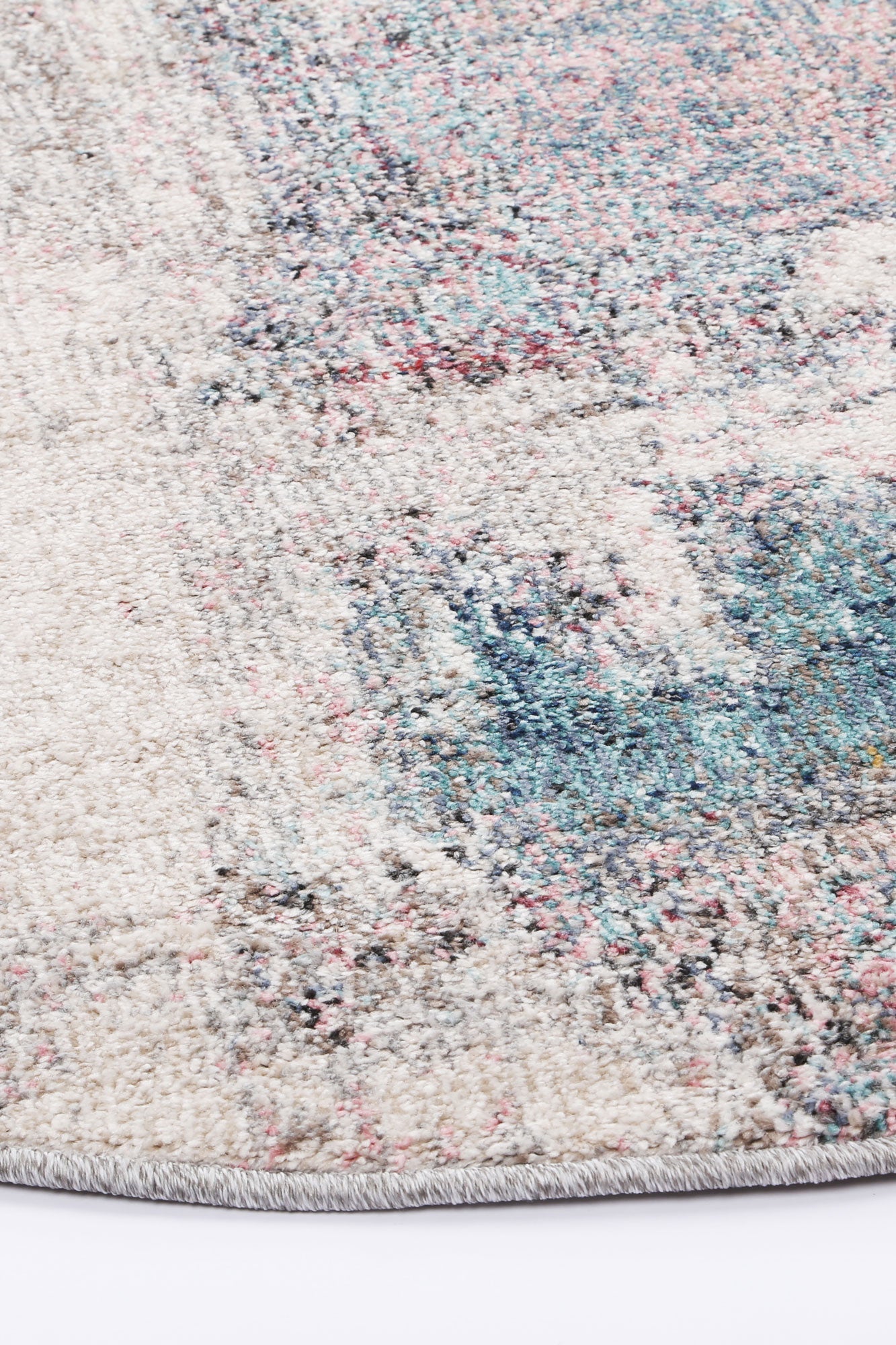 Salsa Aveza in Grey : Round Rug