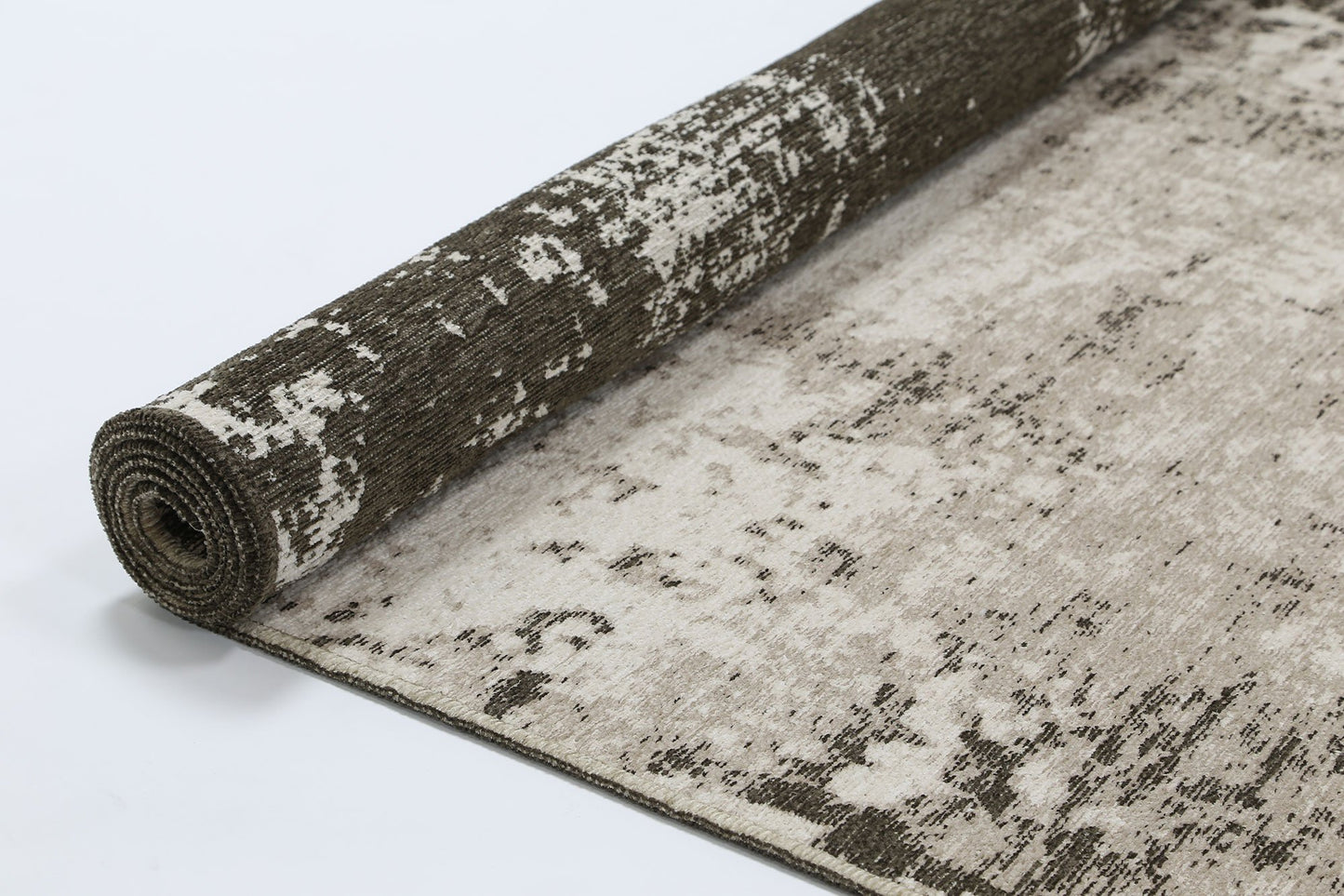 Rustic Abstract 2 In 1 Reversible In Beige Rug