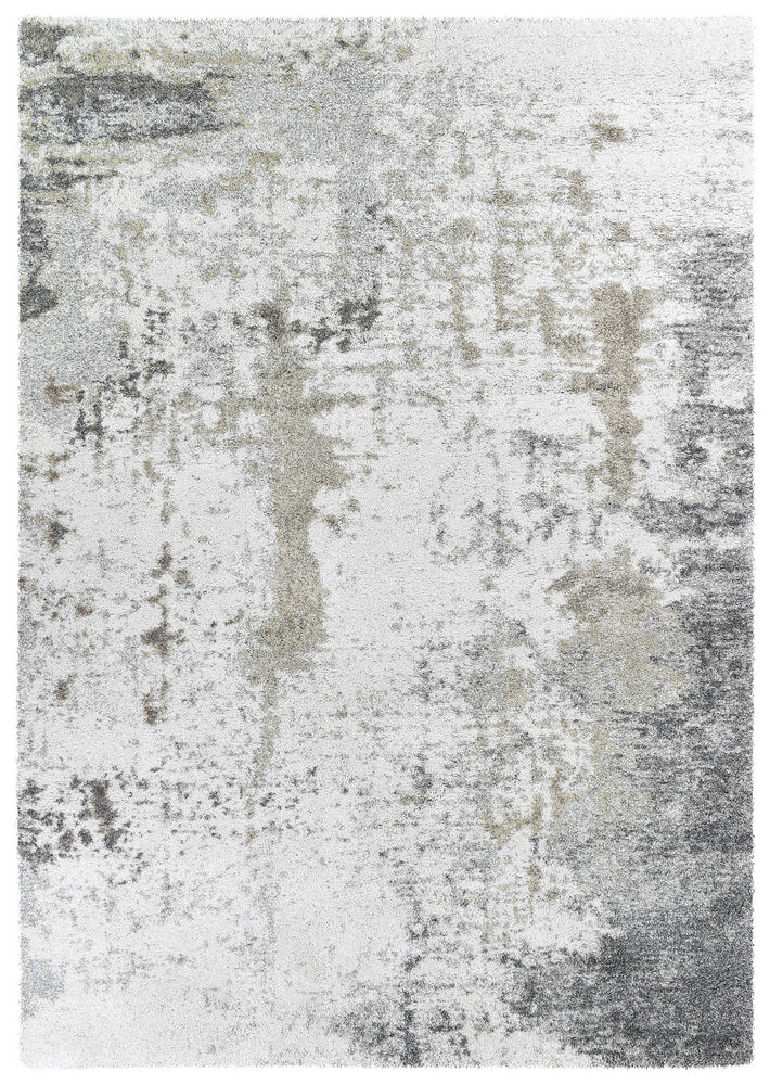 Alpha Shaggy In White & Grey Rug Cheapest Rugs Online
