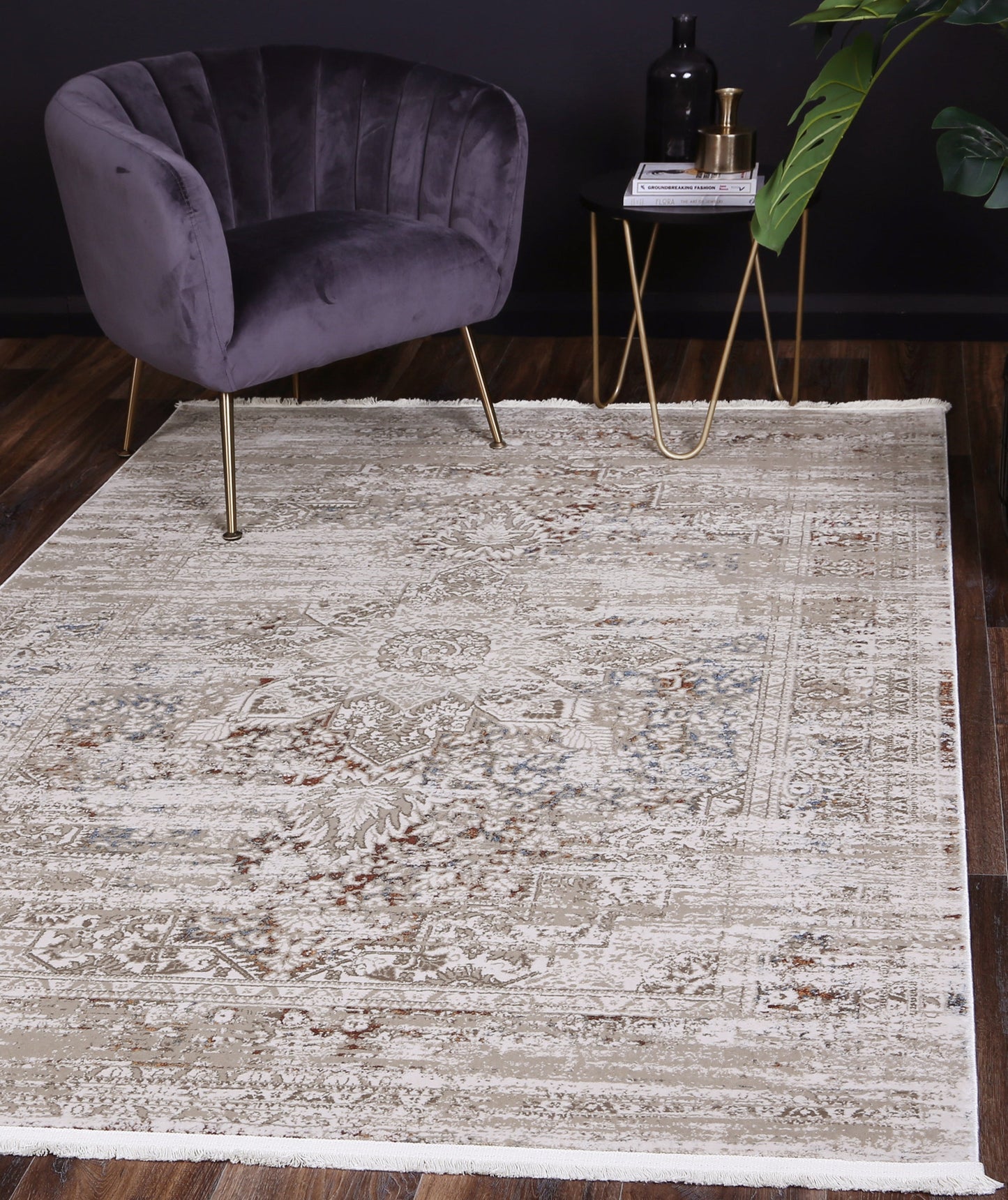Meadow Herati in Beige & Multi Rug