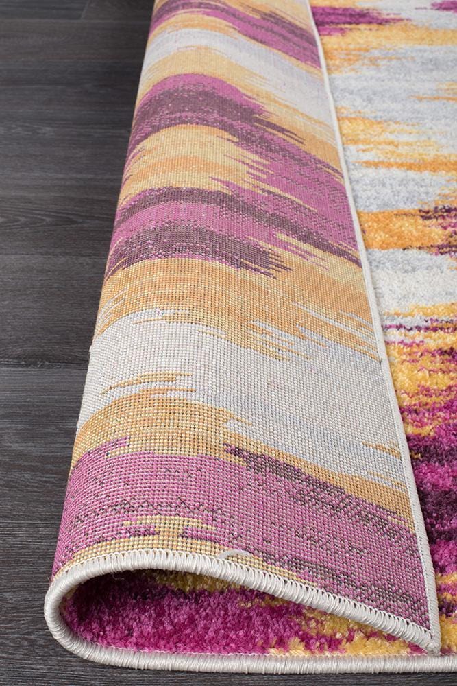 Dimensions Aubergine in Multi Coloured Rug