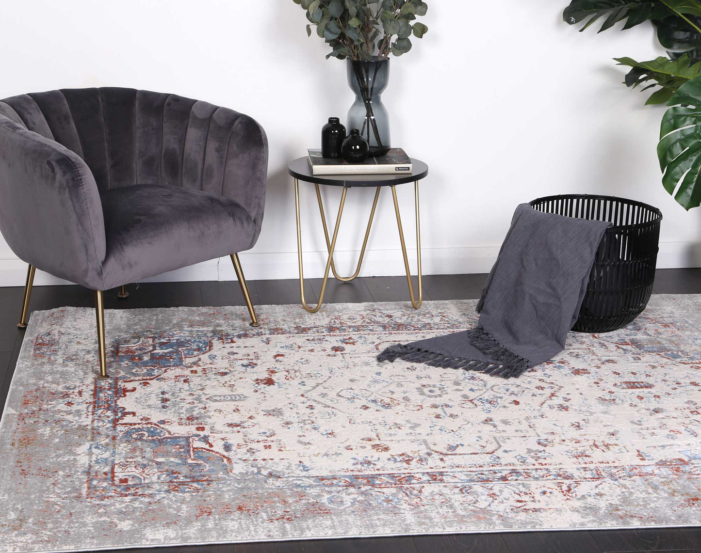Artistry Franz Transitional In Grey & Multicolour Rug