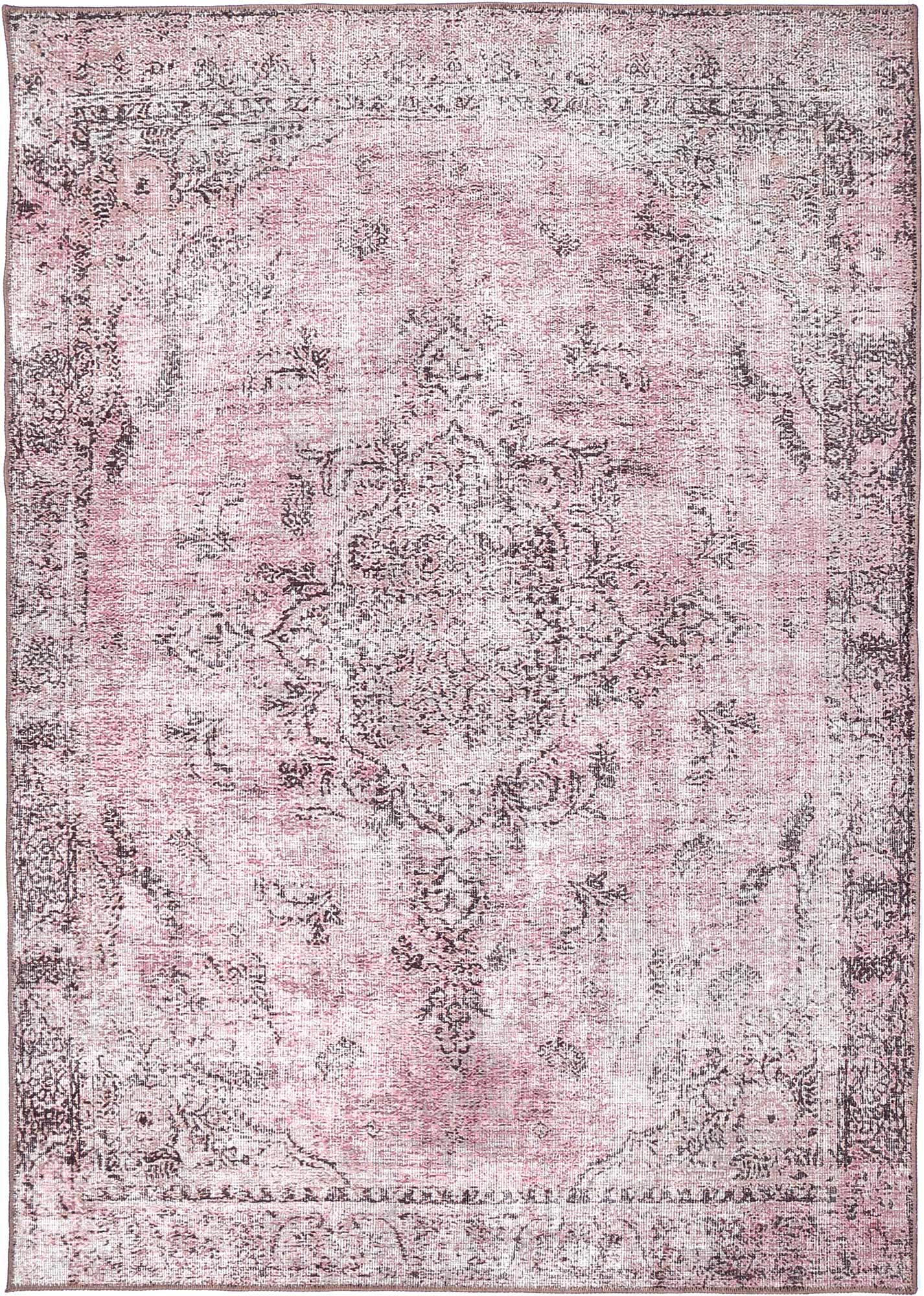 Spills and accidents are no match for the Germain Rose Rug. This machine washable area rug is stain and water resistant, making it easy to clean and maintain.