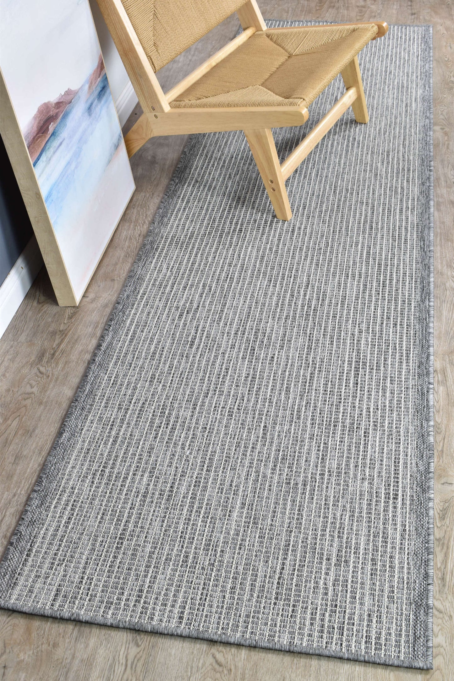 Alaska 130 in Light Grey : Runner Rug