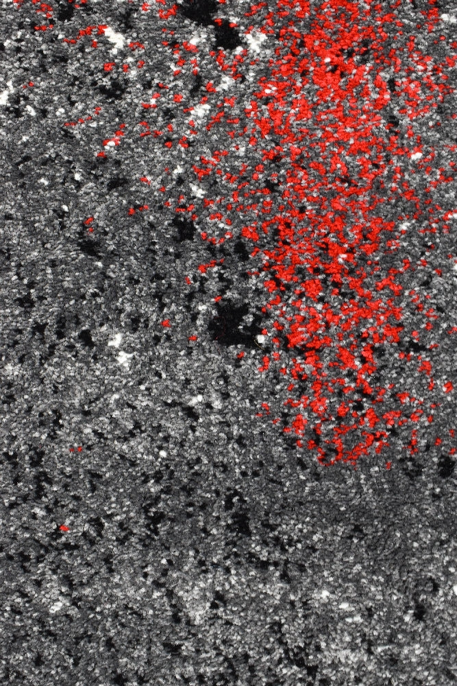 Novus 53 in Grey & Red Rug