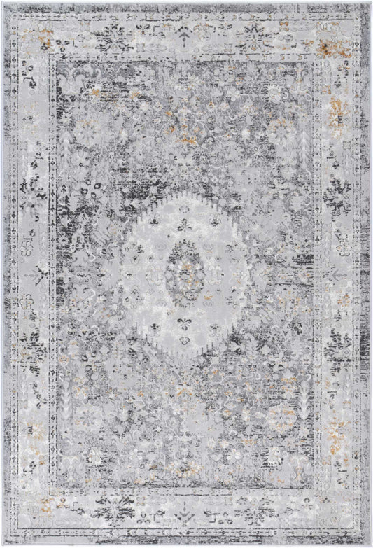 Malo Alexander Traditional In Grey & Yellow Rug