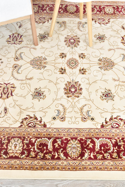 Vienna Opulent Charm Traditional in Cream Rug
