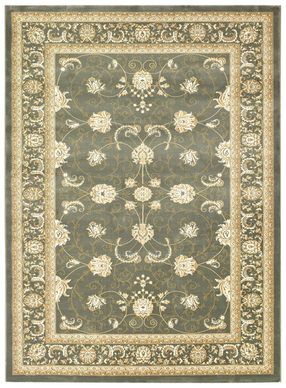 Vienna Opulent Charm Traditional in Green Rug